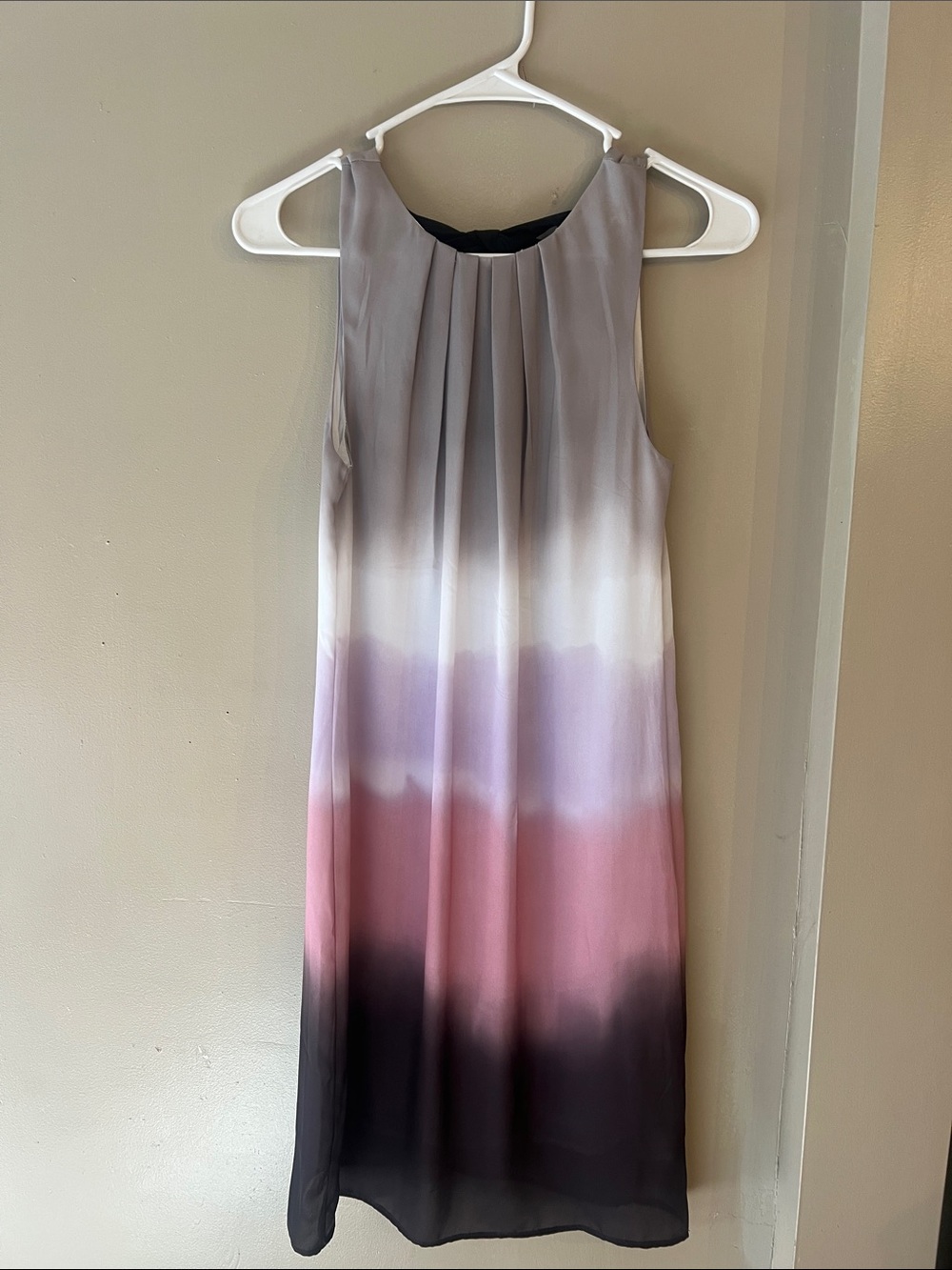 H&M Sleeveless Ombre Midi Dress in Gray, Pink & Purple